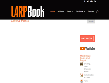 Tablet Screenshot of larpbook.com